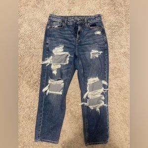 American eagle mom jeans size 6